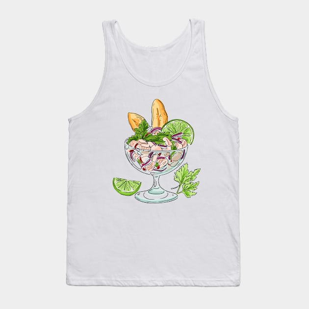 Ceviche Tank Top by Mako Design 